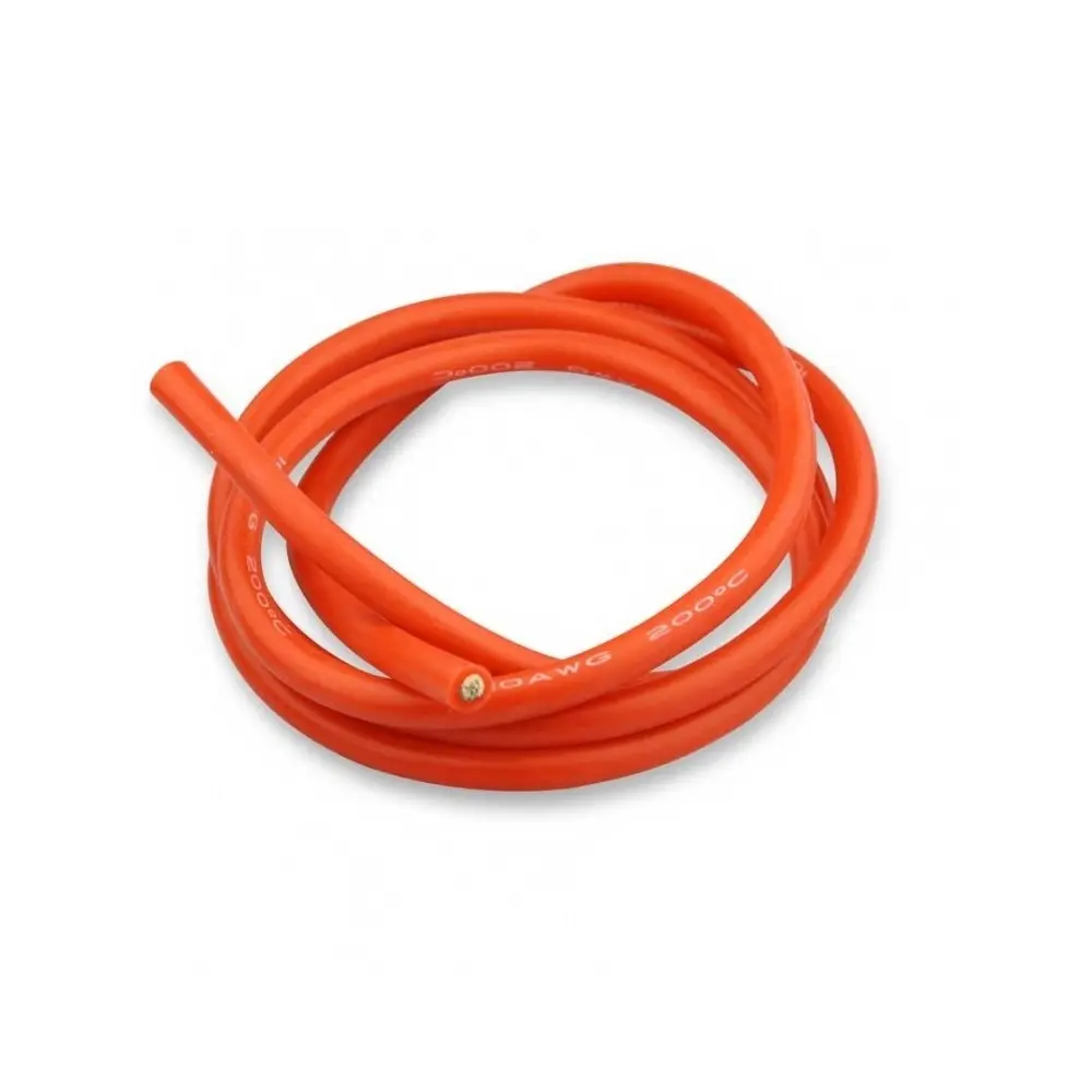 [SILICONWIRE-22AWG-RED-1M] High Quality Ultra Flexible Silicon Wires - Red, 22AWG - 1M