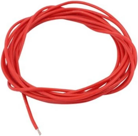[SILICONWIRE-20AWG-RED-5M] High Quality Ultra Flexible Silicon Wires - Red, 20AWG - 5M