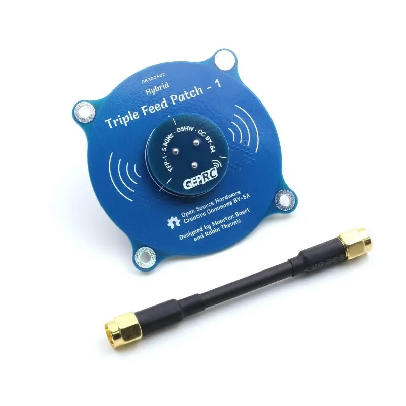[GEPRC-TRIPLE-FEED-PATCH1] GEPRC Triple Feed Patch-1 5.8GHz CP FPV Antenna (SMA Male)