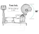 ATOMRC High-Resolution Digital Wide Angle Range Gimbal-3D Printed - PAN+TILT AXIS