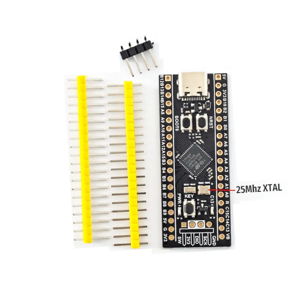 [WEACT-STM32F411CEU6-25M-HSE-PYTHON] WeAct Studio BlackPill STM32F411CEU6 F411 25M HSE Core Learning Board Micropython Development