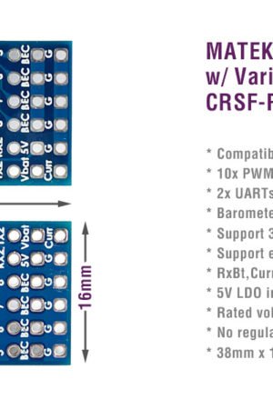MATEKSYS CRSF-PWM Converter with Variometer, CRSF-PWMV10