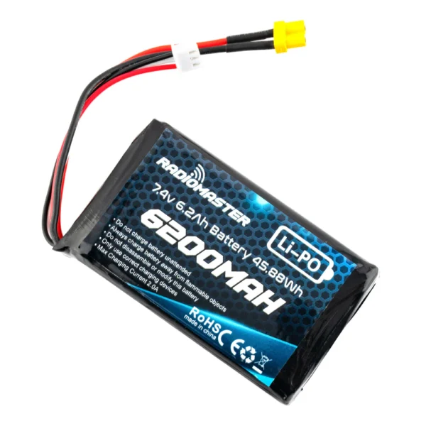 RadioMaster 2S 7.4V LiPo Transmitter Battery for BoxerTX16S – 6200mAh - Image 3
