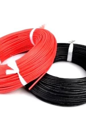 High Quality Ultra Flexible Silicon Wires - Black, 24AWG