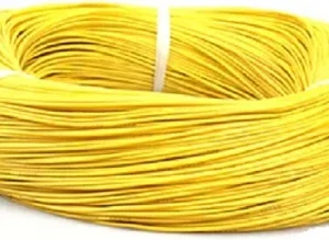 High Quality Ultra Flexible Silicon Wires - YELLOW, 24AWG